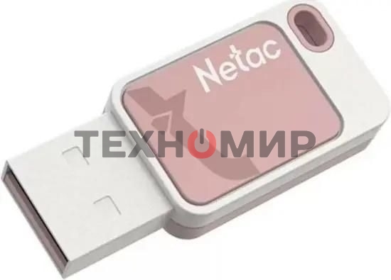 Флешка USB Netac UA31 (NT03UA31N-016G-20P), 16Gb, USB 2.0, R/W 110/45, розовый/белый