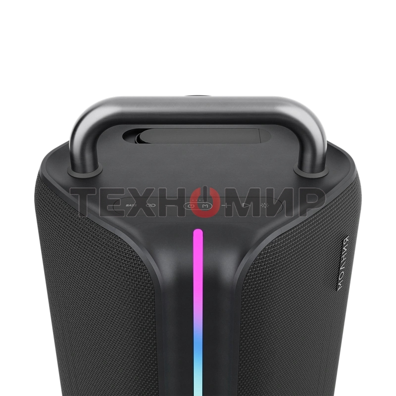 Колонка портативная Ural Молния Бит черный 420W 1.1 BT/3.5Jack/USB-C 10м 8000mAh (без.бат) (УРАЛ МОЛНИЯ БИТ)