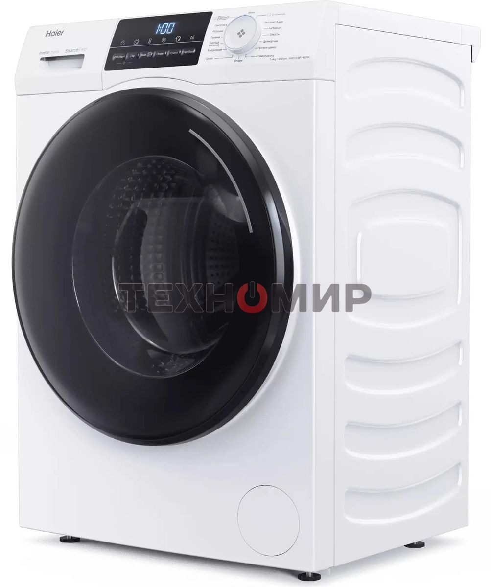 Стирально-сушильная машина Haier HWD70-BP14929A, с фронтальной загрузкой, 7кг, 1400об/мин, с паром, с сушкой, инверторная