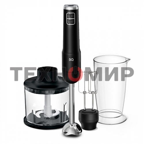 Беспроводной блендер BQ HB600S Black. 600 Вт, 3 в 1 блендер + миксер+ измельчитель