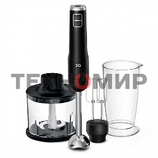 Беспроводной блендер BQ HB600S Black. 600 Вт, 3 в 1 блендер + миксер+ измельчитель