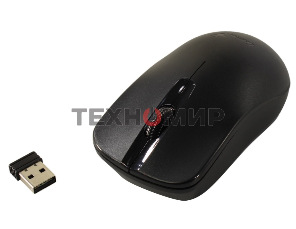 Мышь беспроводная Genius NX-7000X черный, 1200 dpi, радиоканал, USB, кнопки - 3