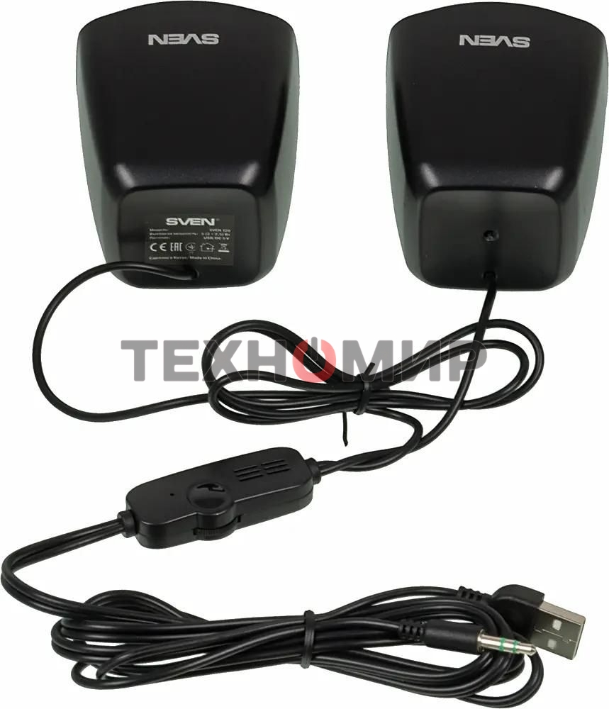 Акустическая система Sven 120 2.0 черный 5Вт