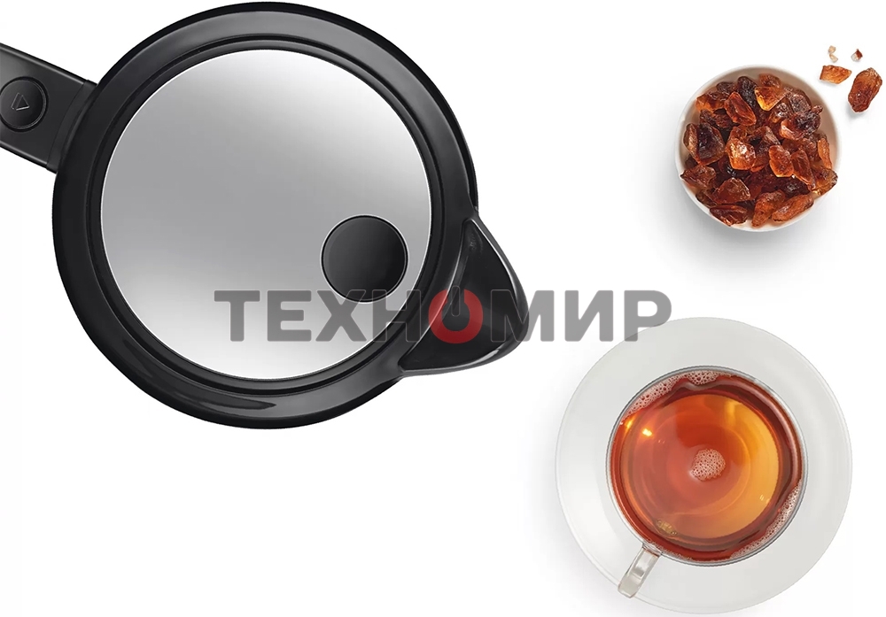 Чайник электрический Bosch TWK70B03 1.7 л, 2400 Вт, черный (корпус: стекло)