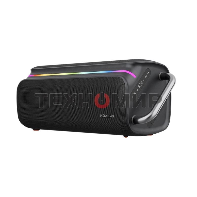 Колонка портативная Ural Молния Бит черный 420W 1.1 BT/3.5Jack/USB-C 10м 8000mAh (без.бат) (УРАЛ МОЛНИЯ БИТ)