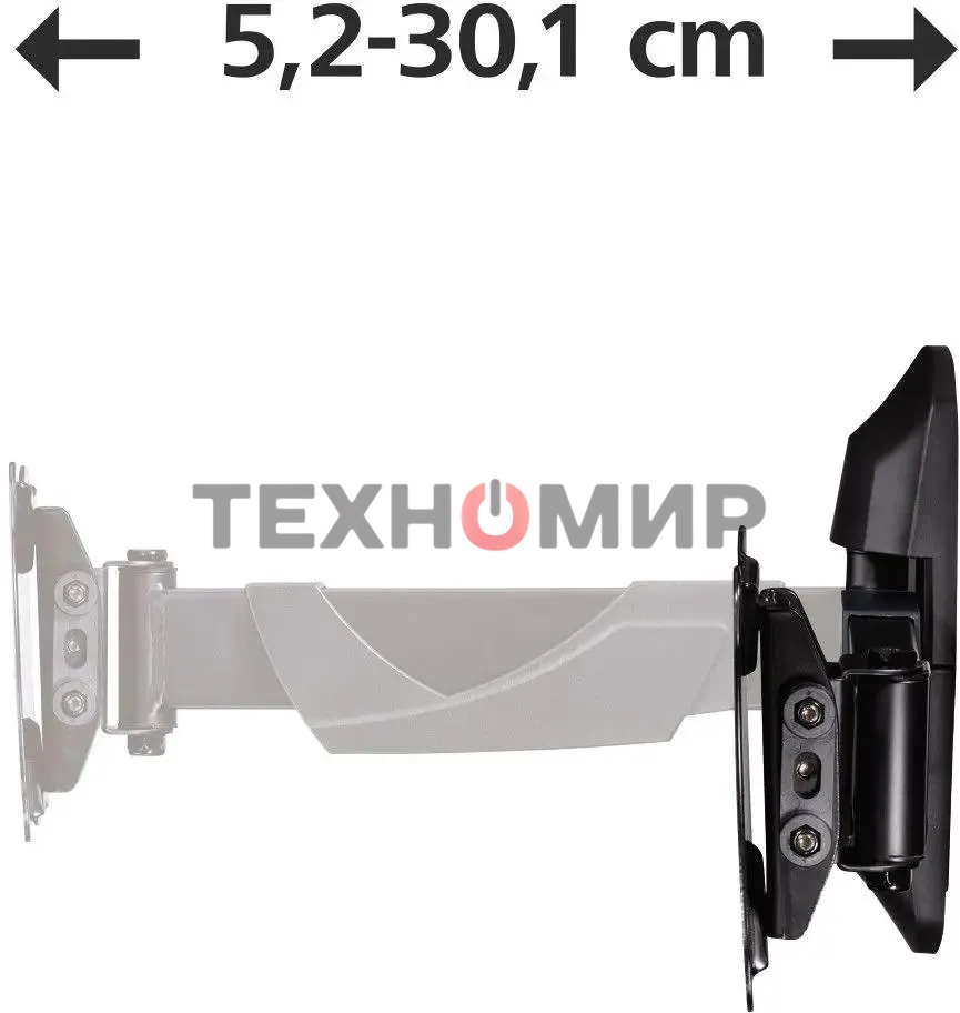 Кронштейн для телевизора Hama FULLMOTION черный, 10