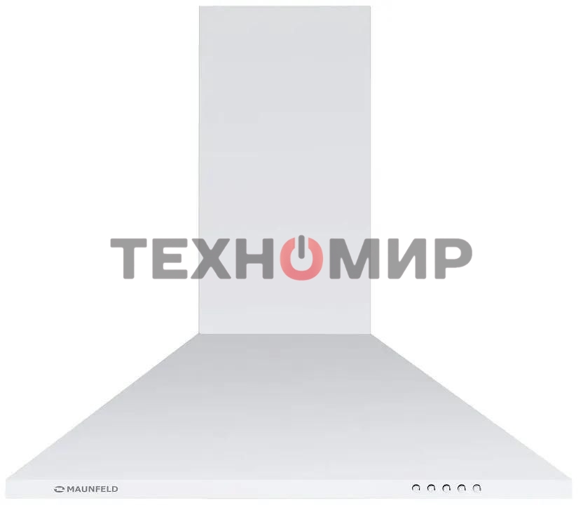 Вытяжка купольная Maunfeld Cork 60, белый, 60 см, 620 куб. м/ч, 47 дБ
