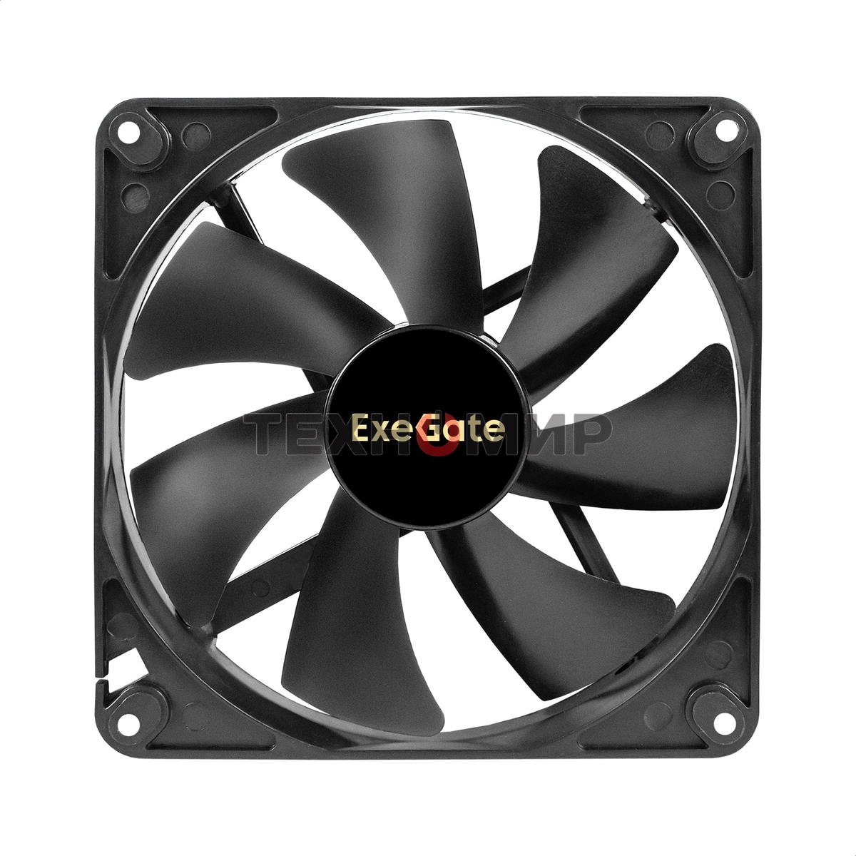 Вентилятор для корпуса ExeGate ExtraSilent ES14025S3P черный, 140 мм, 1100 об/мин, 23 дБ, 3 pin