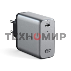 Сетевое зарядное устройство Satechi ST-UC100WSM-EU Charger 100W с технологией GaN Power, серый космос