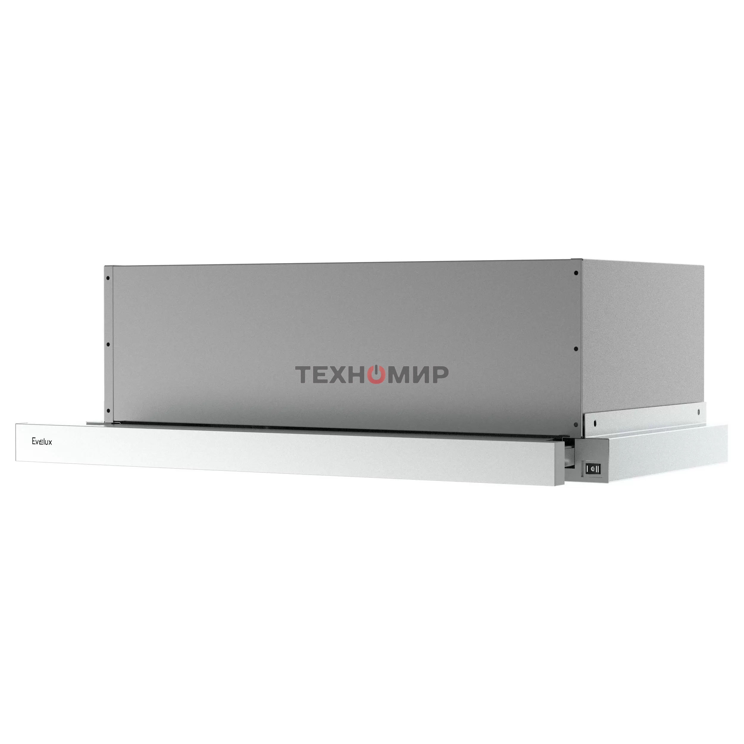 Вытяжка встраиваемая Evelux TEL 60 X серебристый, 60 см, 670 куб. м/ч, 46 дБ