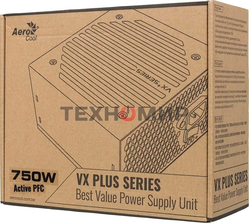 Блок питания Aerocool/Formula VX-750 PLUS, 750Вт 120мм, черный