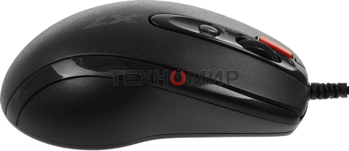 Мышь проводная + коврик A4Tech X-7120 черный, 2000 dpi, USB, кнопки - 7