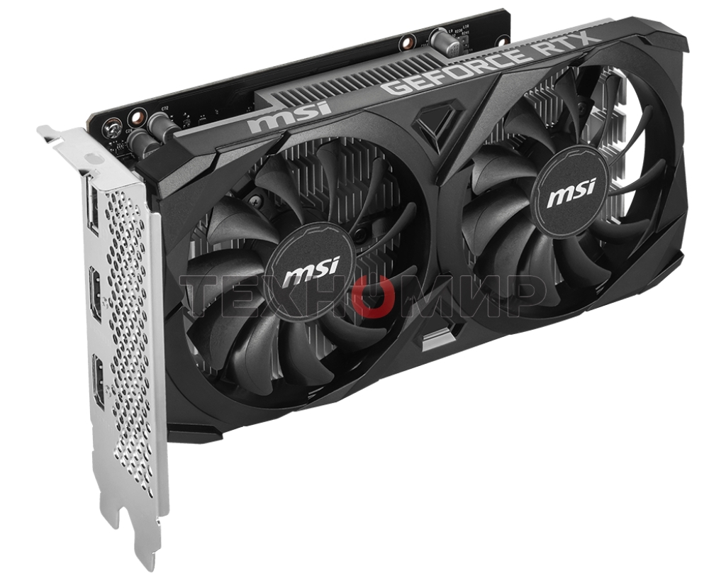 Видеокарта MSI RTX 3050 VENTUS 2X E 6G OC NVIDIA RTX 3050 6Gb, GDDR6, PCI-E 4.0, HDMIx2 DPx1 HDCP