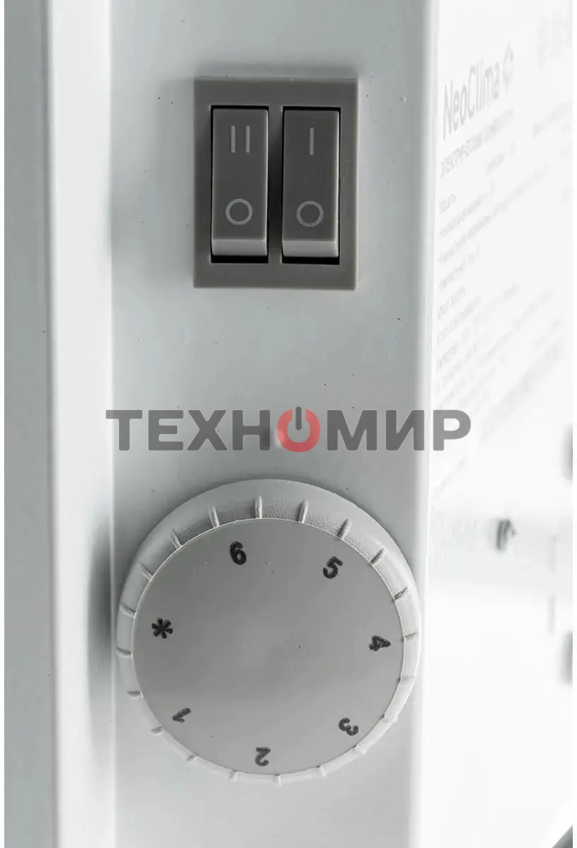 Конвектор электрический Neoclima Comforte T1.5 белый, 1500 Вт, 20 м2, термостат