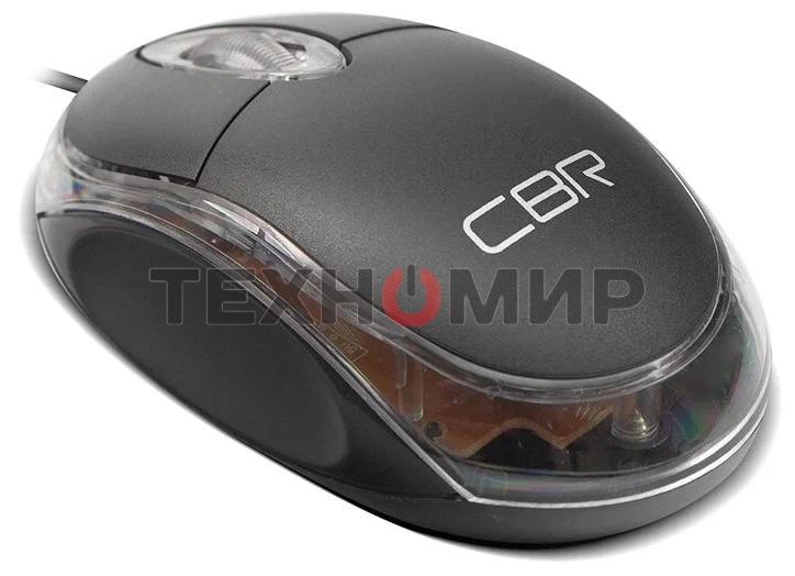 Мышь проводная CBR CM 122 черный, 1000 dpi, USB, кнопки - 3