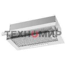 Вытяжка встраиваемая Evelux TEL 60 W белый, 60 см, 670 куб. м/ч, 46 дБ