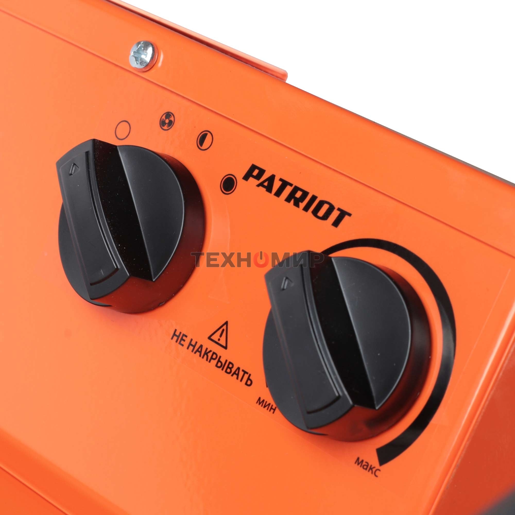 Тепловентилятор электрический Patriot PT-R 30, оранжевый/черный, 30 кВт, 270 м2, 380В, терморегулятор