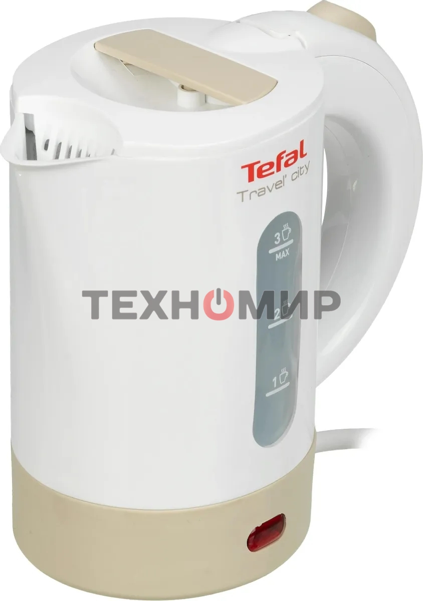 Чайник электрический Tefal KO120130 0.5л. 650Вт белый/бежевый(корпус: пластик)