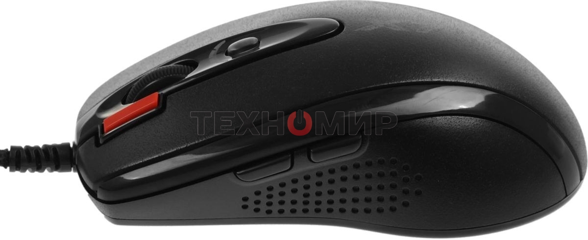 Мышь проводная + коврик A4Tech X-7120 черный, 2000 dpi, USB, кнопки - 7