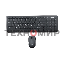 Комплект клавиатура+мышь Gembird KBS-9200 беспроводной, USB, 1000 DPI, чёрный