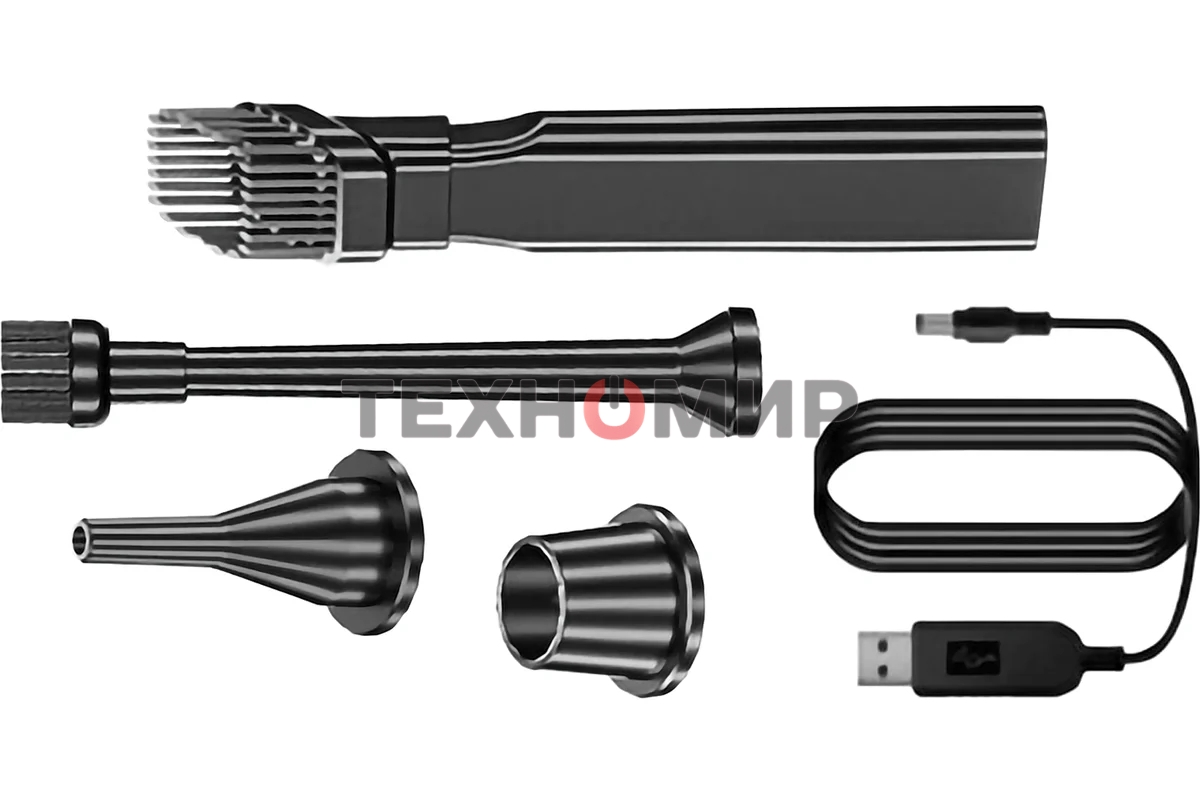 Пылесос ручной QUMO VaccoPM 7AU серый/черный, 65 Вт, уборка сухая, пылесборник контейнер 0.2 л