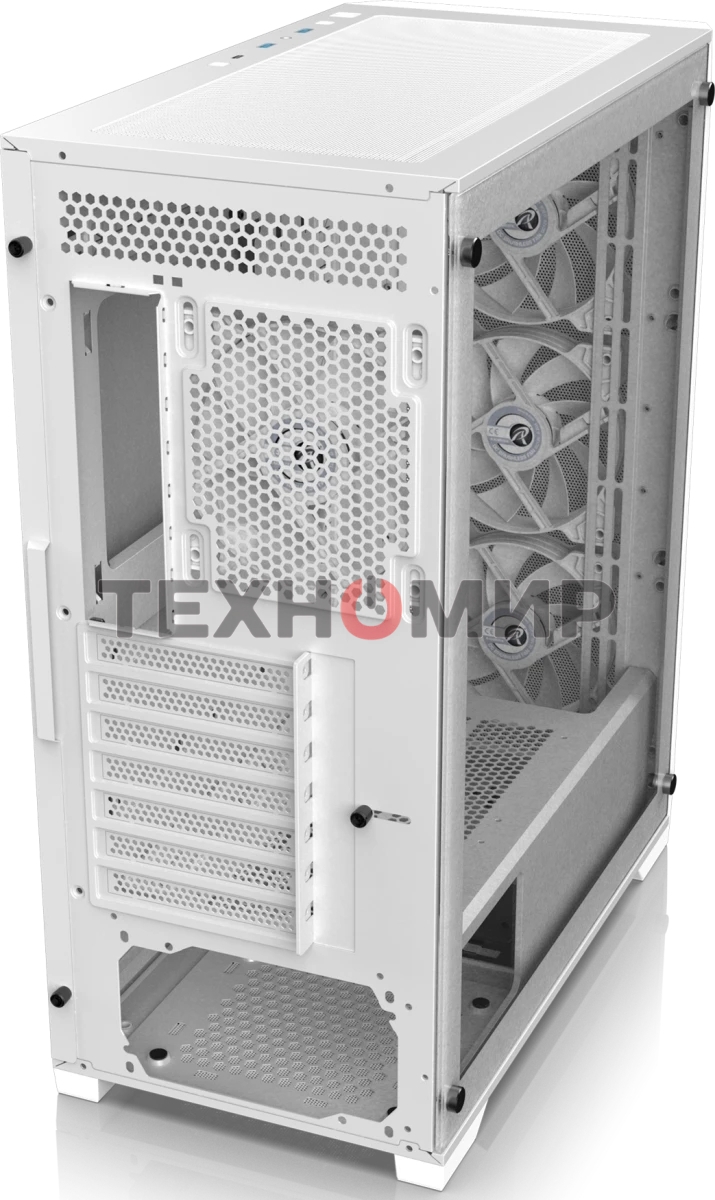 Корпус без блока питания Raijintek ARCADIA 41-MS4, Midi-Tower, TG, 1x120мм + 3x120мм ARGB, 2xUSB-A 3.0 + 1xUSB-C, ATX, mATX, mITX White