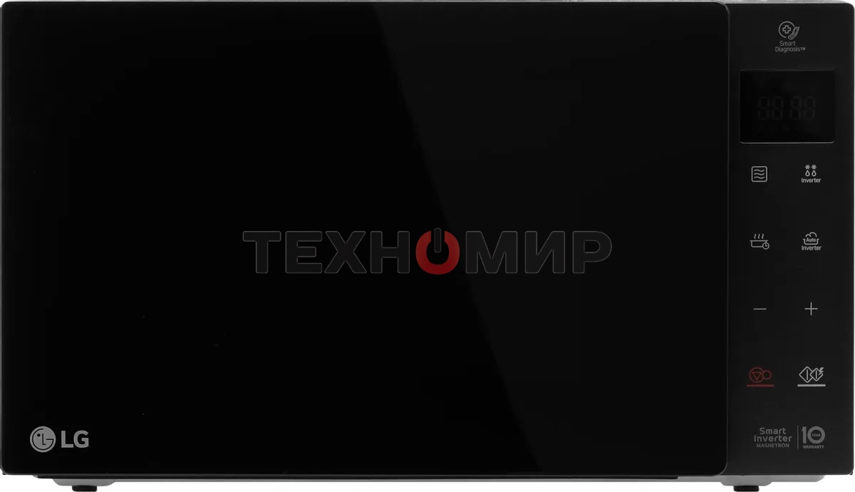 Микроволновая печь LG MW25R35GIS черный, 25 л, 1000 Вт, переключатели - сенсор