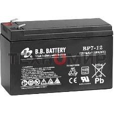 Батарея для ИБП BB BP7-12 12В 7А·ч