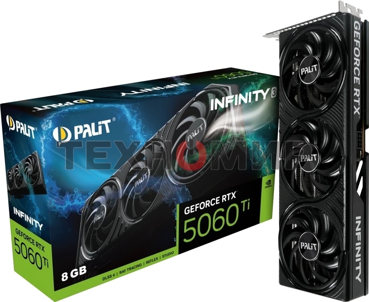 Видеокарта Palit PA-RTX 5060Ti INFINITY 3 OC 8Gb