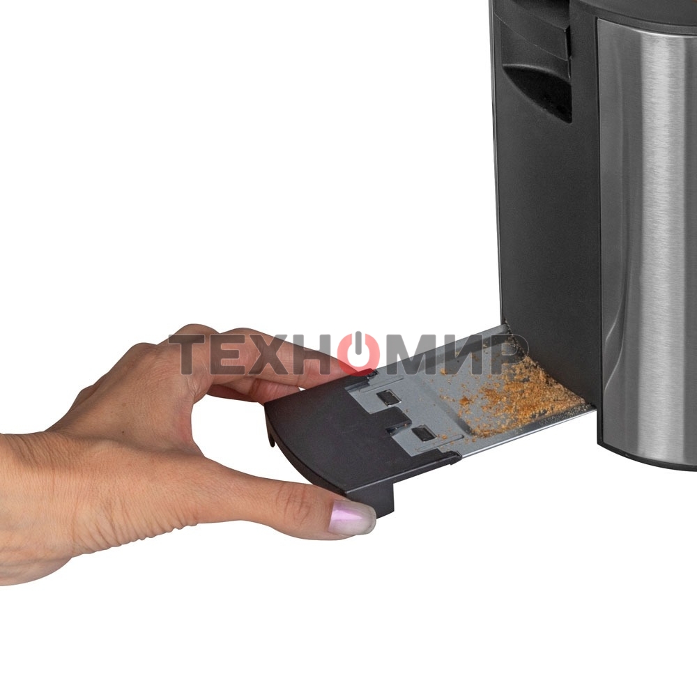 Тостер электрический ENDEVER Skyline ST-127, мощность 800 Вт, стальной/черный, 6 реж. поджаривания, 2 отсека для тостов, 4 шт/уп