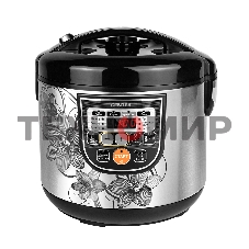 Мультиварка Centek CT-1498 Ceramic черный, сталь 700 Вт, 5.0л, КЕРАМИЧЕСКОЕ ПОКРЫТИЕ ЧАШИ, 10 пр-м.
