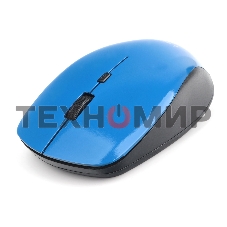 Мышь беспроводная Gembird MUSW-250-2 синий, 1600 dpi, радиоканал, USB, кнопки - 4