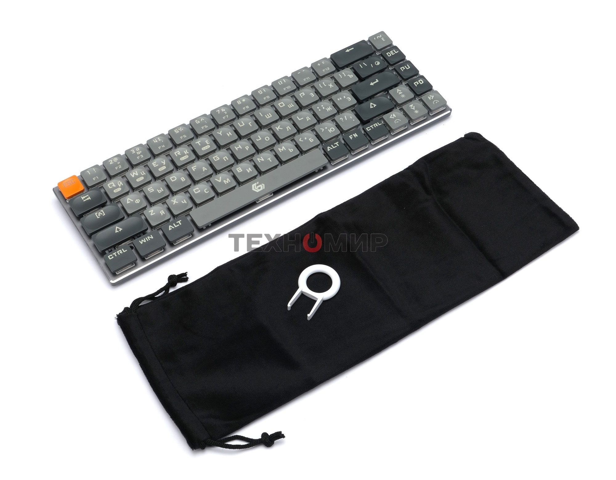 Клавиатура беспроводная Gembird KBW-7 Bluetooth, USB серая