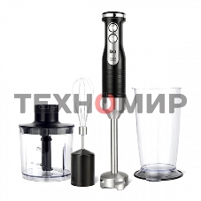 Блендер BQ HB522PS Black-Steel. 1000 Вт, 3 в1 Блендер + миксер + измельчитель
