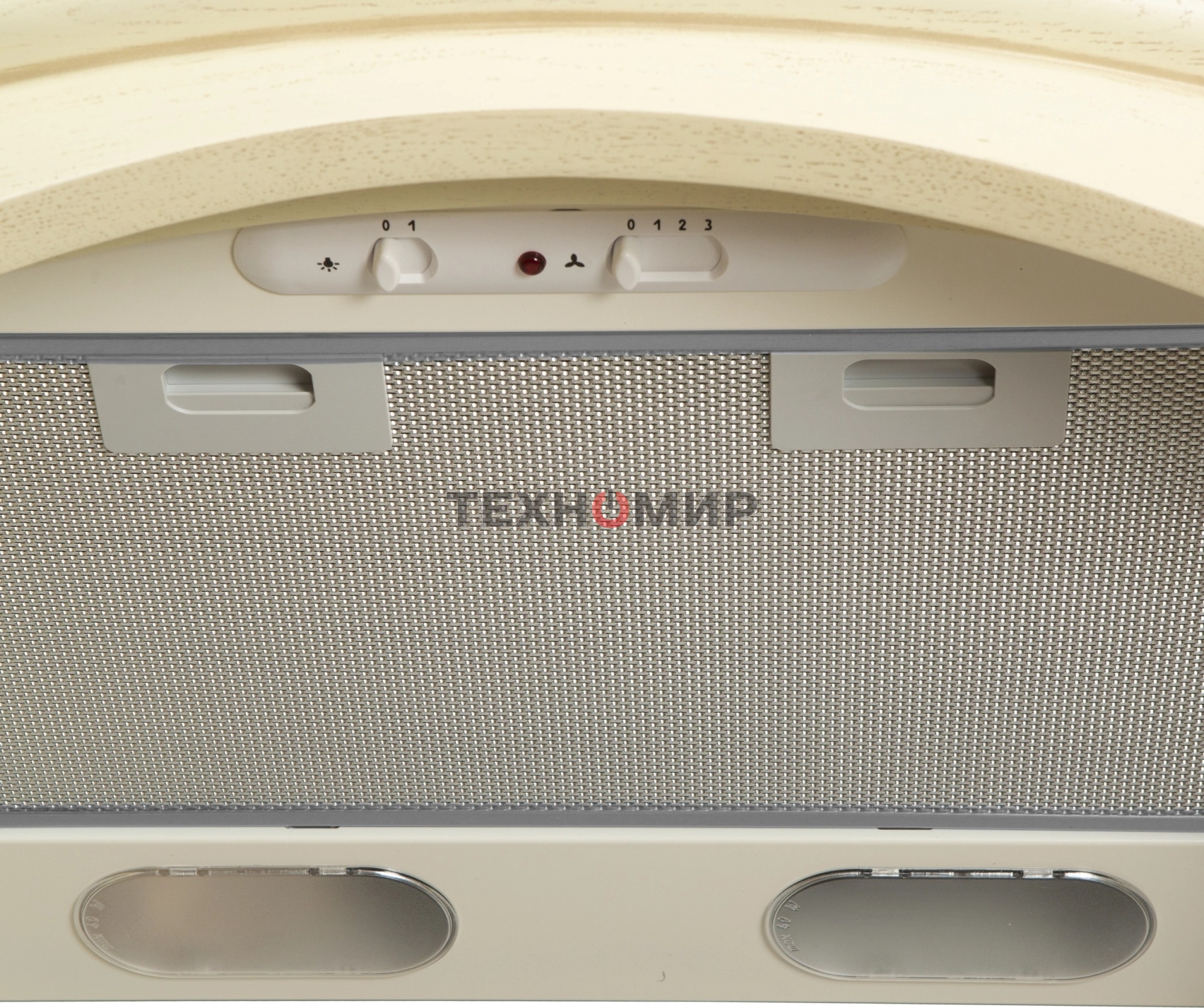 Вытяжка каминная Elikor Ротонда 60П-650-П3Л бежевый, 60 см, 650 куб. м/ч, 56 дБ