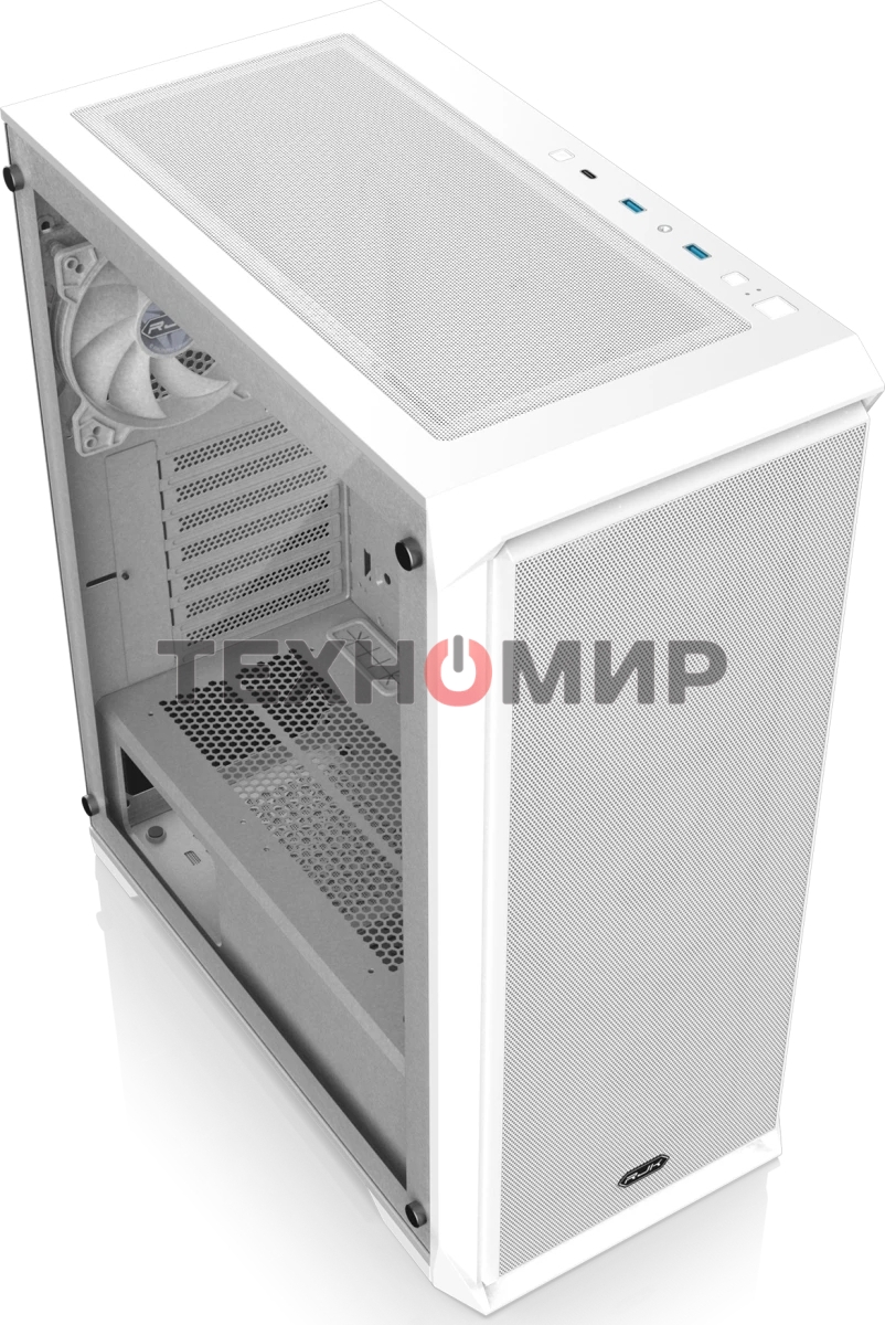 Корпус без блока питания Raijintek ARCADIA 41-MS4, Midi-Tower, TG, 1x120мм + 3x120мм ARGB, 2xUSB-A 3.0 + 1xUSB-C, ATX, mATX, mITX White