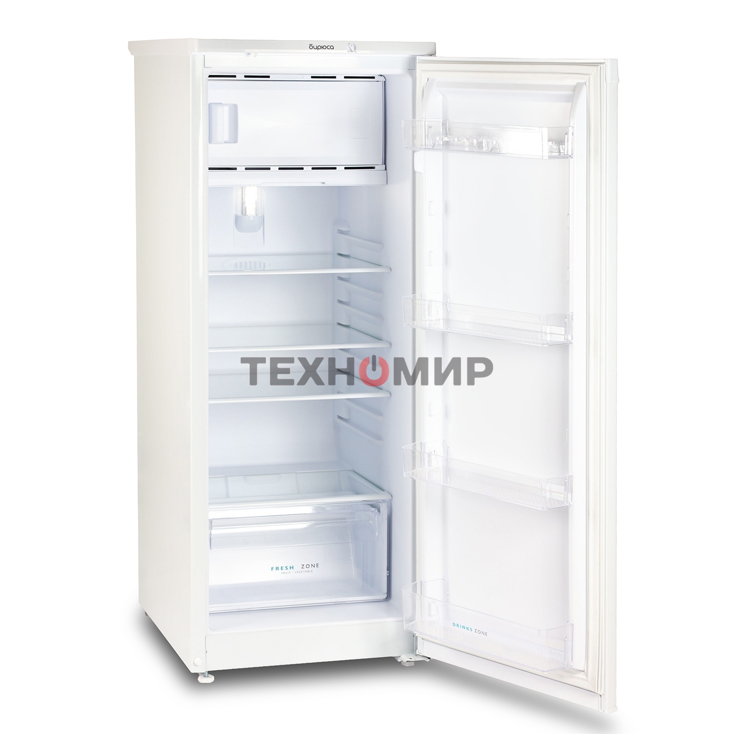 Холодильник Бирюса 410 белый однокамерный 153/27л морозилка сверху
