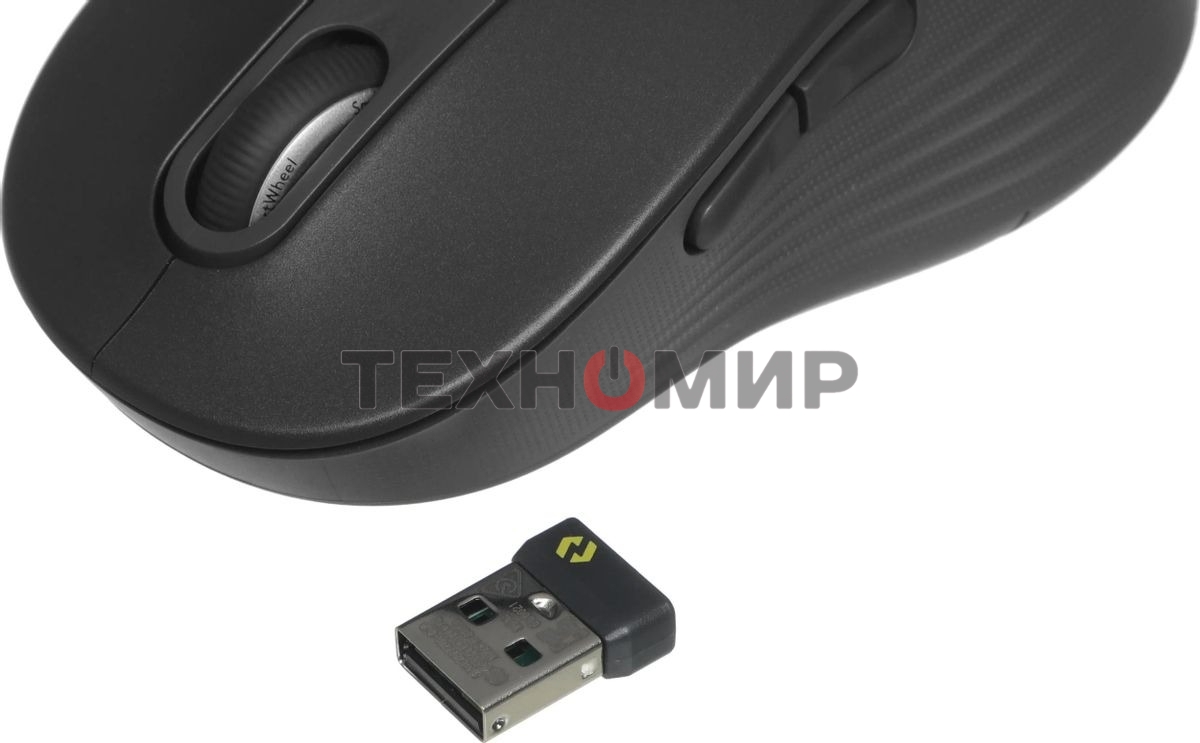 Мышь Logitech M650 L черный оптическая 4000dpi беспров. BT/Radio USB (910-006350)