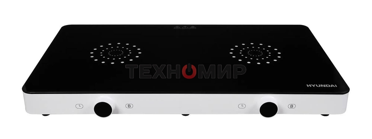 Плита настольная электрическая Hyundai HYC-0108 белый стеклокерамика (настольная)