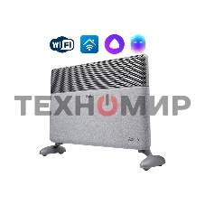 Конвектор электрический Ballu Apollo digital INVERTER Moon Gray BEC/ATI-2001 серый, 2000 Вт, 25 м2, термостат, дисплей, WiFi