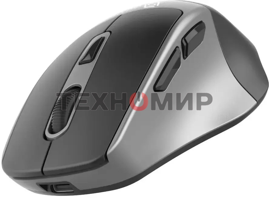 Мышь беспроводная Oklick 516MW черный/серебристый, 1600 dpi, радиоканал, Bluetooth, USB, кнопки - 6