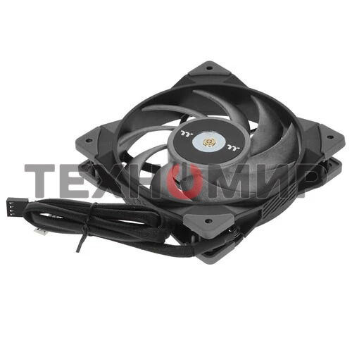 Вентилятор для корпуса Thermaltake TOUGHFAN 12 Turbo черный, 120 мм, 2500 об/мин, 28.1 дБ, 4 pin