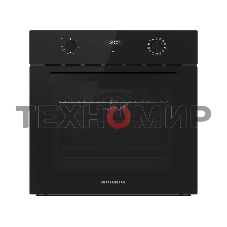 Духовой шкаф Kuppersberg HF 678 B, High-Tech, 70 л, дисплей, поворотное/сенсорное управление, таймер, макс. температура 300 градусов, телескопические направляющие (на 1 уровень), черный