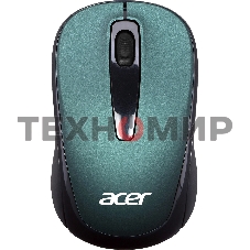 Мышь беспроводная Acer OMR135 зеленый, 1000 dpi, радиоканал, USB, кнопки - 3