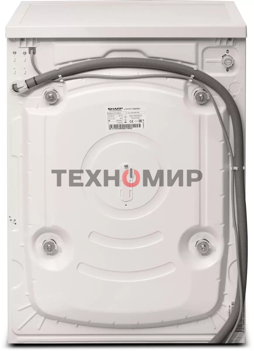 Стиральная машина Sharp ES712RW белый, загрузка фронтальная 7 кг, 1200 об/мин, класс: A+++