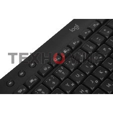 Комплект клавиатура+мышь Logitech Signature MK650 беспроводной, USB + Bluetooth, 4000 DPI, серый/чёрный