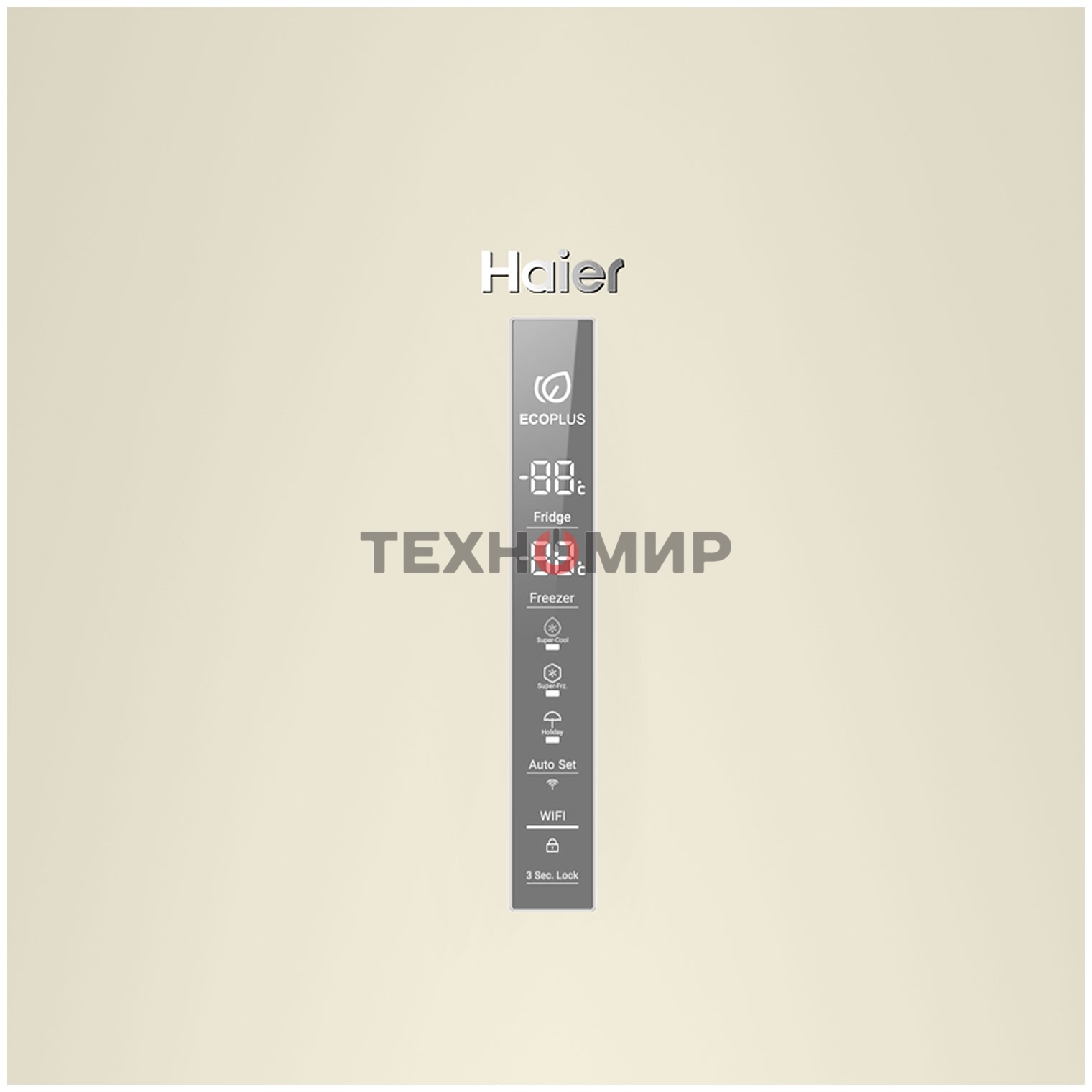 Холодильник Haier C2F636CCFDU1 бежевый двухкамерный 256/108 л морозилка снизу, No Frost