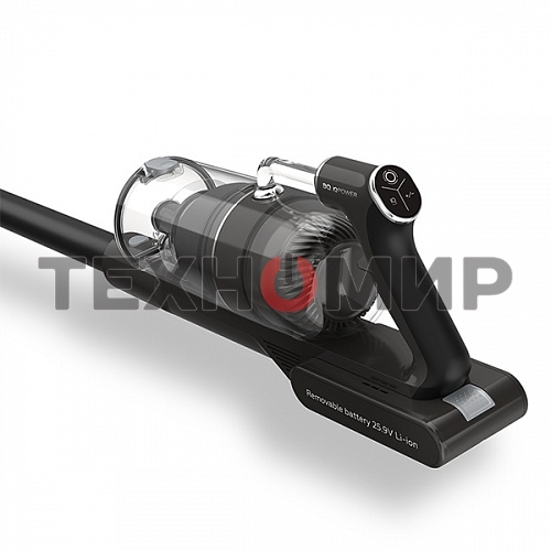 Беспроводной пылесос BQ VCA0104H серый, питание от аккумулятора, 130 Вт, уборка сухая, пылесборник 0.5 л, работа от АКБ max 45 мин.