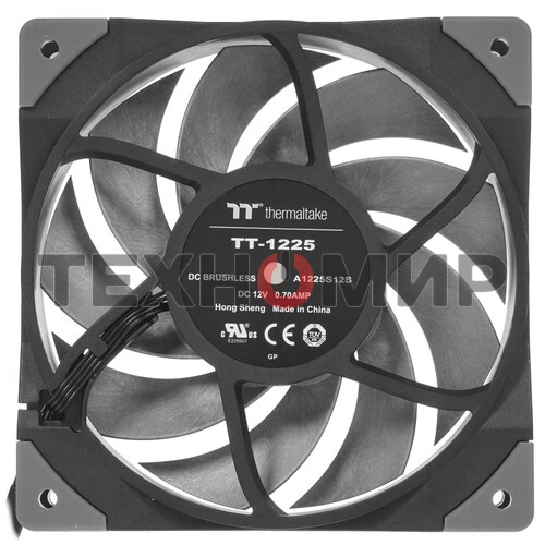 Вентилятор для корпуса Thermaltake TOUGHFAN 12 Turbo черный, 120 мм, 2500 об/мин, 28.1 дБ, 4 pin