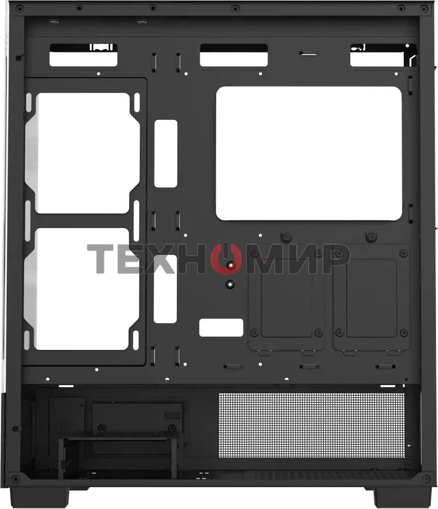 Компьютерный корпус AeroCool/Formula Crystal E1 Floe черный без БП ATX 5x120мм 3x140мм 2xUSB 3.0 1xUSB3.1 audio bott PSU